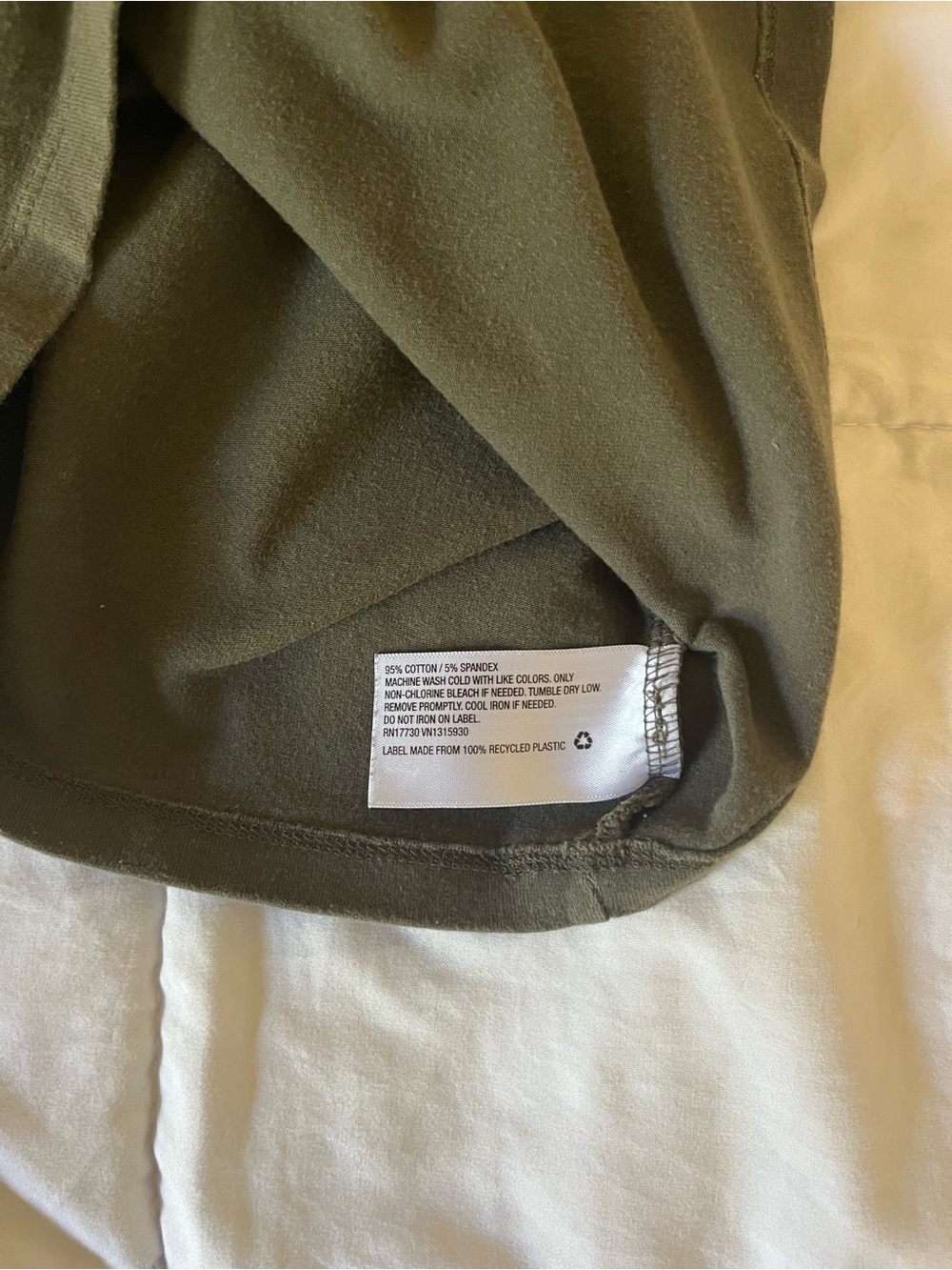 Wild Fable Army Green Notch Neck Cropped Tank - Picture 6 of 7